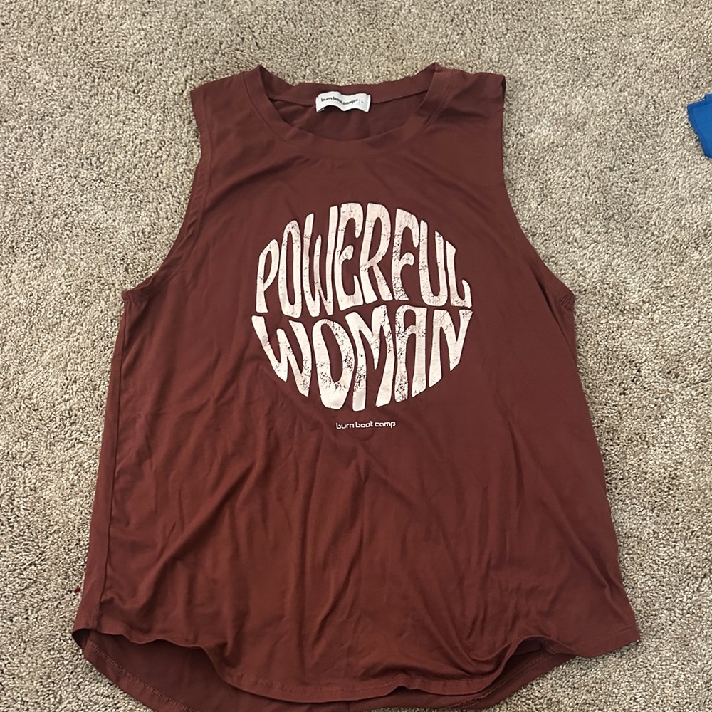 Burn Boot Camp Women's Muscle Tee in Brown